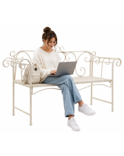 Metalowa ławka ogrodowa Hiron w sklepie Edinos.pl