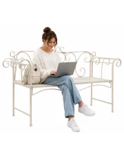 Metalowa ławka ogrodowa Hiron w sklepie Edinos.pl