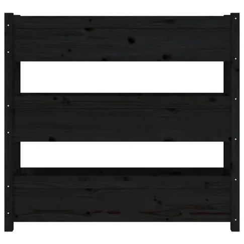 Czarna drewniana donica Xeto