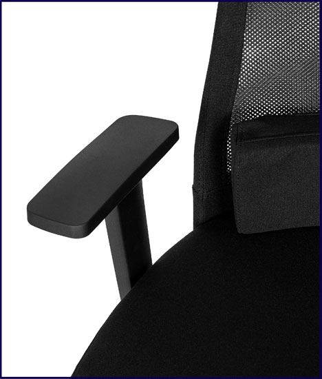 Czarny fotel obrotowy do komputera Aplo