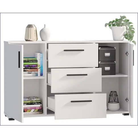 Komoda 140cm biała Mirado 8X