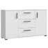 Komoda dwudrzwiowa z szufladami 140cm biała Mirado 8X