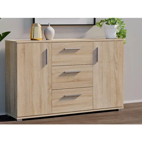 Wizualizacja aranżacji z komodą dąb sonoma Mirado 8X