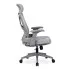 Szary ergonomiczny fotel pracowniczy Anlo