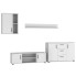 Biały minimalistyczny zestaw mebli do salonu - Mirado 13X