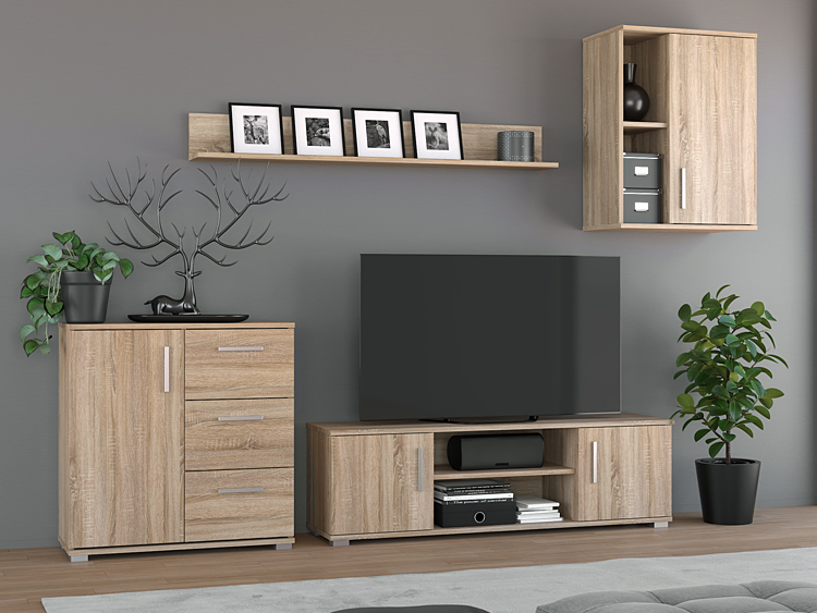 Wizualizacja kompletu mebli do salonu Lamans 14X