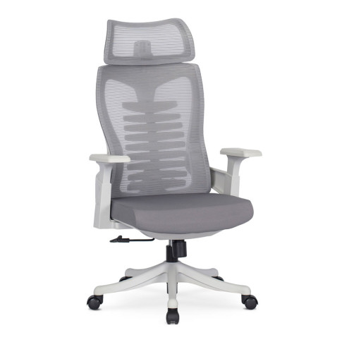Szary ergonomiczny fotel biurowy Zexi