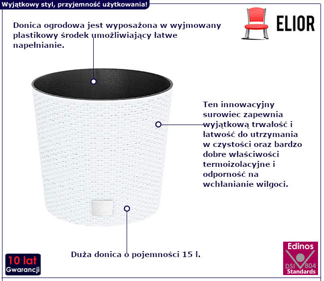Donica na kwiaty Azura