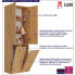 infografika szafki łazienkowej z koszami na pranie artisan Malmo 4X