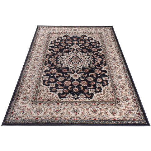 Antracytowy dywan z klasycznym perskim wzorem Igras 8X