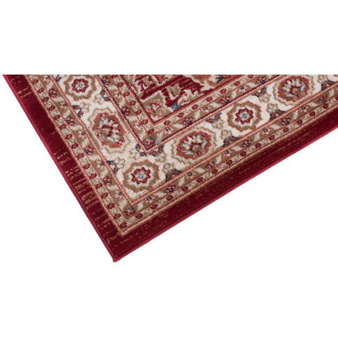 Czerwony prostokątny wzorzysty dywan do salonu klasycznego Igras 7X