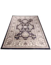 Antracytowy gruby dywan w stylu klasycznym - Igras 6X