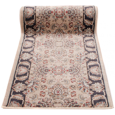 Beżowy chodnik dywanowy w perski wzór Wosco 5X