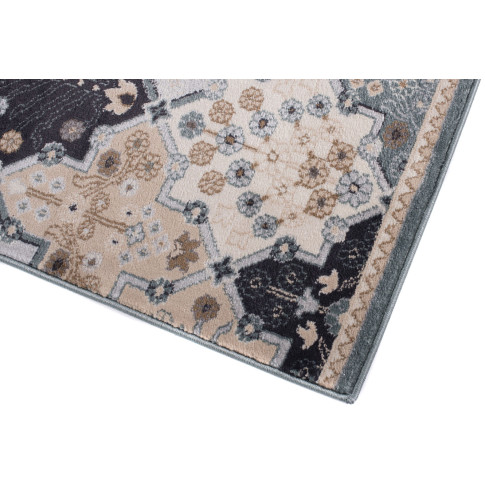 Niebieski dywan w perski wzór do salonu Igras 4X