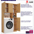 Infografika zestawu 2 szafek łazienkowych Deron 3x artisan