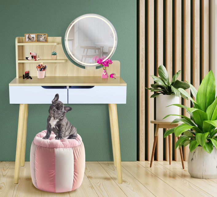 Skandynawska toaletka King 6X w nowoczesnym wnętrzu