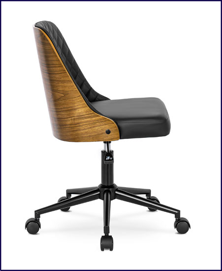 Elegancki fotel biurowy pikowany z ekoskóry Ordo