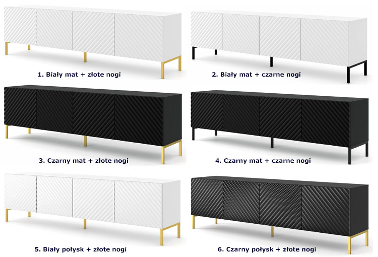 kolory szafki rtv Resa 7X