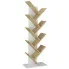 Nowoczesny regał stojący na książki drzewko sonoma + bialy Figo 3X