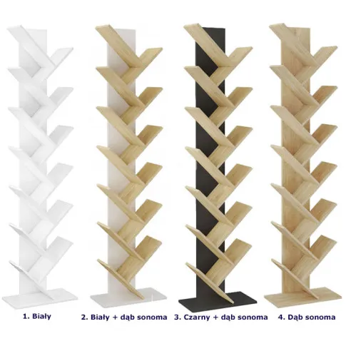 Kolory stojącego regału drzewko Figo 4X