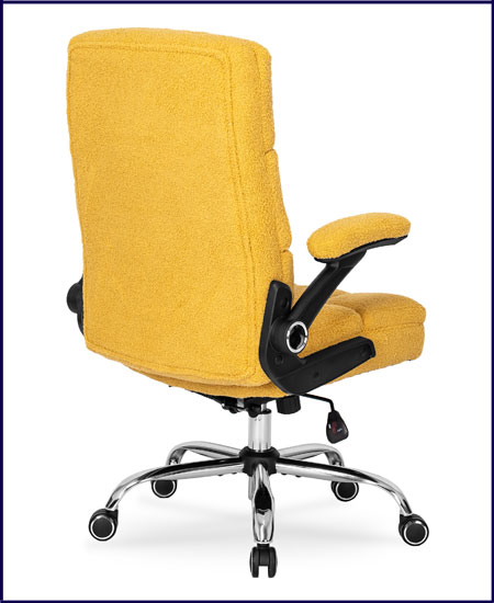 Żółty obrotowy fotel do komputera dla nastolatków Acto 5X