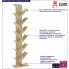 Infografika regału na książki typu drzewko dąb sonoma Figo 4X