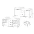 Wymiary szerokiej komody z szufladami Cortez 6X