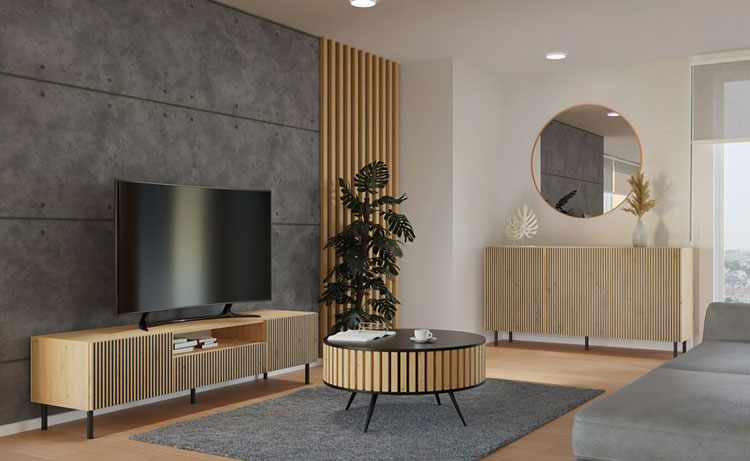 Kolekcja mebli Kemi dąb artisan