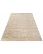 Kremowy prostokątny dywan shaggy - Undo 3X
