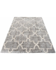 Szary dywan shaggy w marokańską koniczynę - Undo 4X w sklepie Edinos.pl