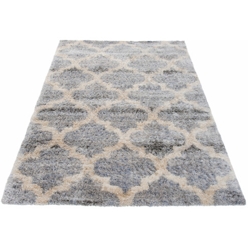 Jasnoszary dywan w marokańską koniczynę Undo 4X