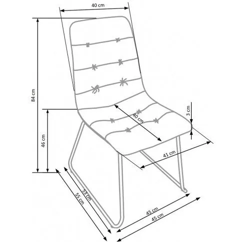 Szczegółowe zdjęcie nr 5 produktu Tapicerowane krzesło pikowane Hider - zielone