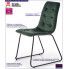 Fotografia Tapicerowane krzesło pikowane Hider - zielone z kategorii Krzesła