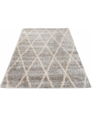Szary prostokątny dywan w nowoczesny wzór - Undo 5X w sklepie Edinos.pl