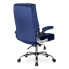 Granatowy fotel biurowy z regulacją podłokietników Mevo 3X