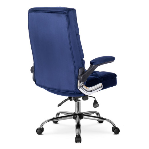 Granatowy fotel biurowy z regulacją podłokietników Mevo 3X