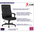Czarny fotel biurowy z ekoskóry HIxo 4X