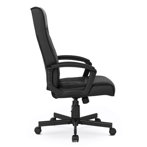 Czarny nowoczesny fotel biurowy Hixo 4X