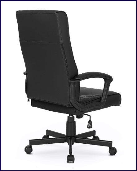 Czarny fotel obrotowy do biurka Hixo 4X