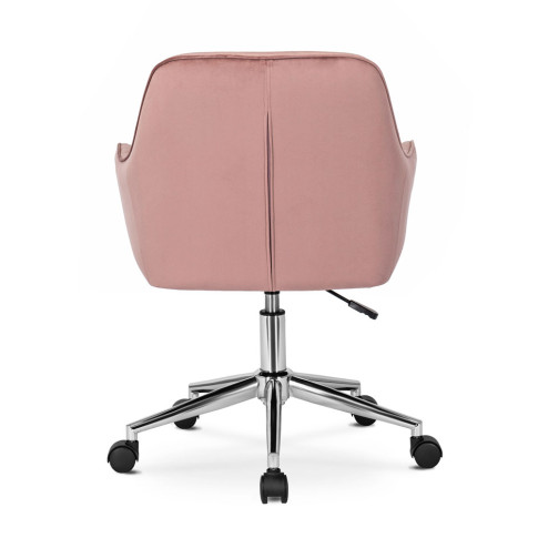 Różowy fotel biurowy Ondo