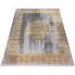 Przecierany szary dywan w złoty wzór glamour - Orso 9X 
