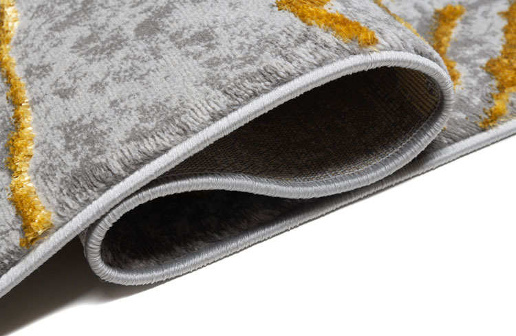 Designerski szaro-złoty dywan salonowy Orso 4X