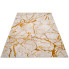 Beżowo-złoty marmurowy dywan w stylu glamour - Orso 7X