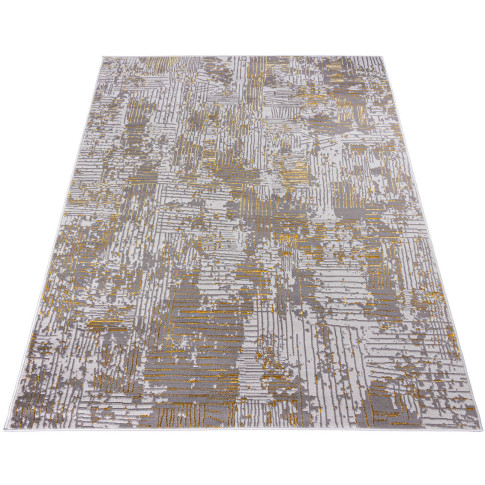 Szaro złoty dywan nowoczesny do salonu Orso 3X
