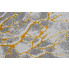 Szary melanżowy dywan w złoty wzór nowoczesny do salonu Orso 6X