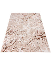 Beżowo-brązowy dywan z motywem drzewa - Orso 6X  w sklepie Edinos.pl
