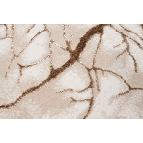 Beżowy dywan pokojowy w brązowy nowoczesny wzór Orso 6X