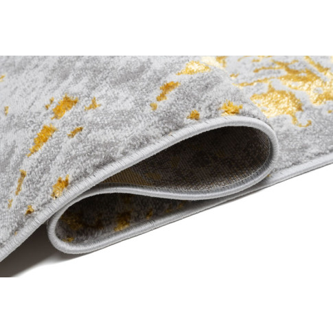 Szaro złoty dywan w nowoczesny wzór Orso 5X