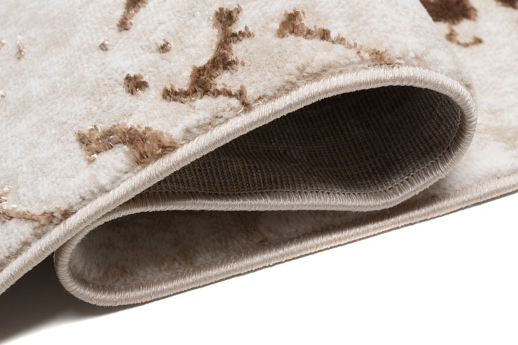 Beżowy dywan nowoczesny w brązowy wzór Orso 5X