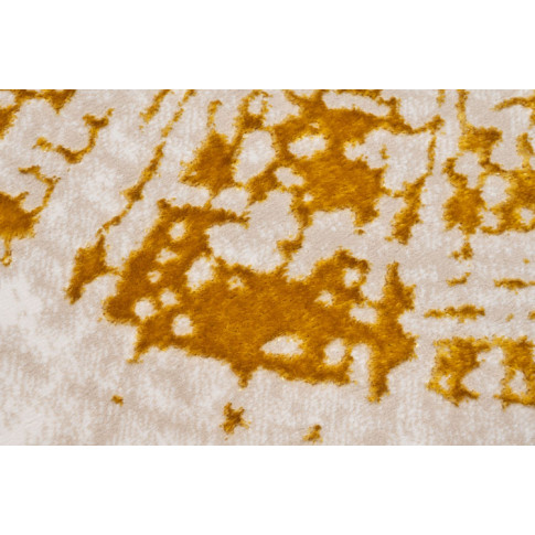 Beżowo złoty dywan w nowoczesny wzór Orso 5X